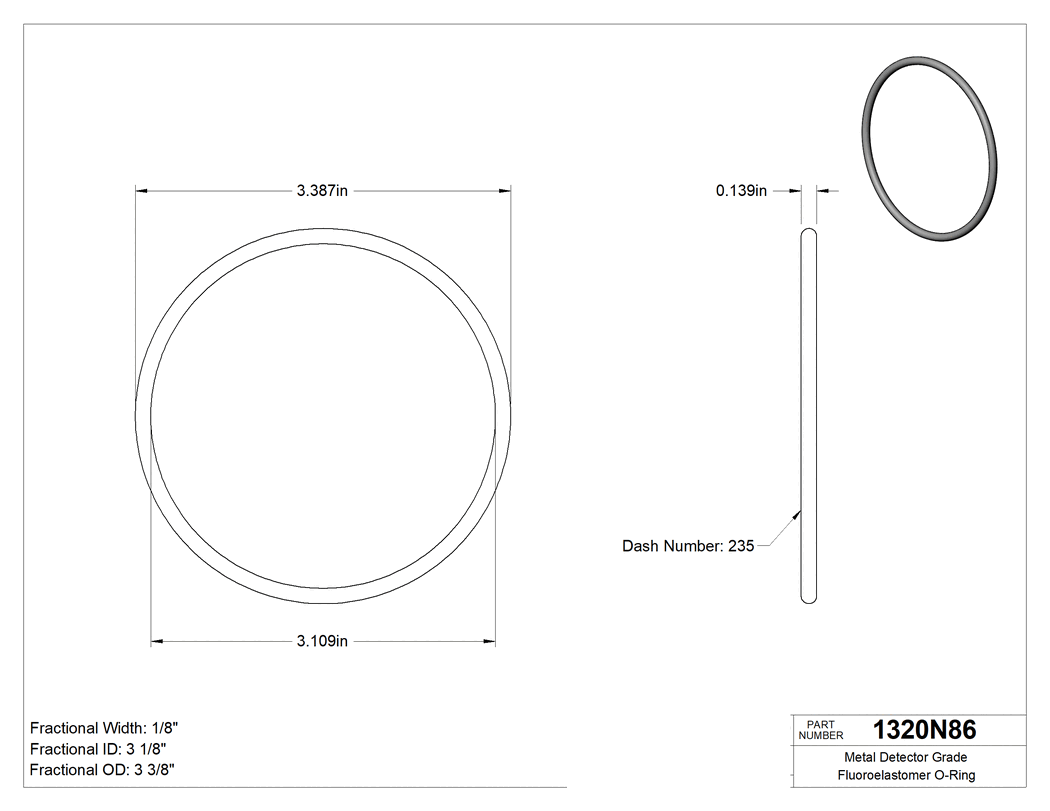 Technical drawing - 1320N86